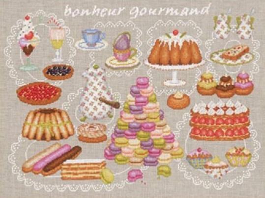 Bonheur gourmand - Kit point de croix - Le Bonheur des Dames