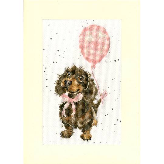 Bienvenue petite Saucisse - Kit Carte de Voeux - Bothy Threads