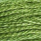 Fil  broder moulin DMC coloris 3347 Vert scarabe