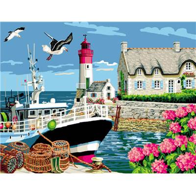Port Breton canevas - Luc Créations (livré seul)
