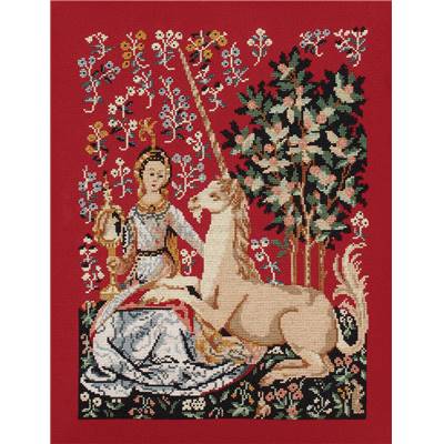 Dame à la Licorne : La vue - Kit point de croix Princesse
