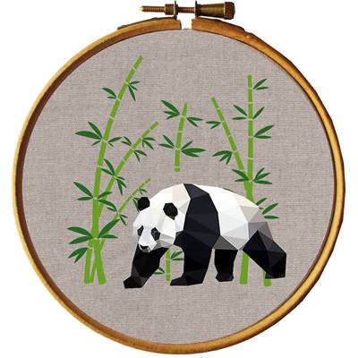 Panda - Kit broderie traditionnelle - Princesse