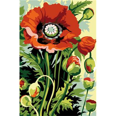 Coquelicot - Canevas Fleurs - SEG de Paris