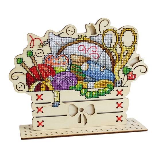 Coin Couture - Kit broderie sur bois - MP Studia