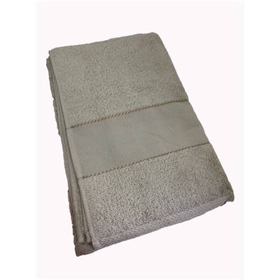Drap de bain éponge à broder 70 x 140 cm - Taupe