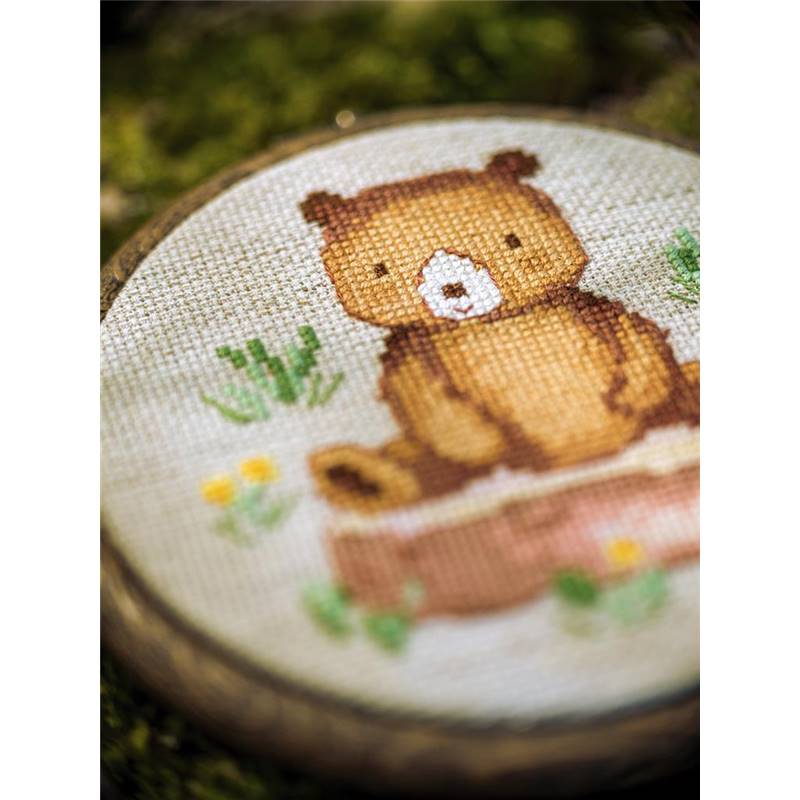 Vervaco Kit Broderie Acrylique 40x40cm - Canevas à Broder Multicolore