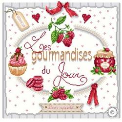 Les Gourmandises du Jour - Fiche Point de Croix - Annick Abrial