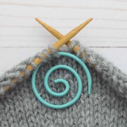 Spirale à torsades pour Tricot - Sarcelle
