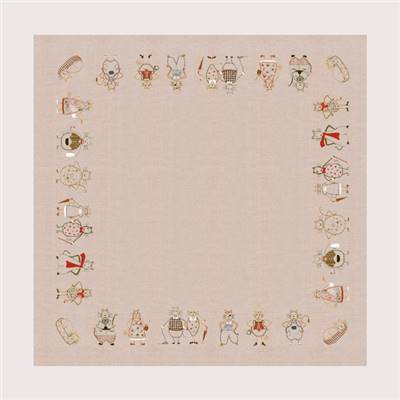 Nappe Chats - Nappe à broder imprimée - Le Bonheur des Dames