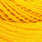 Bobine Fil Coton perlé DMC n°8 - 972 Jaune curry