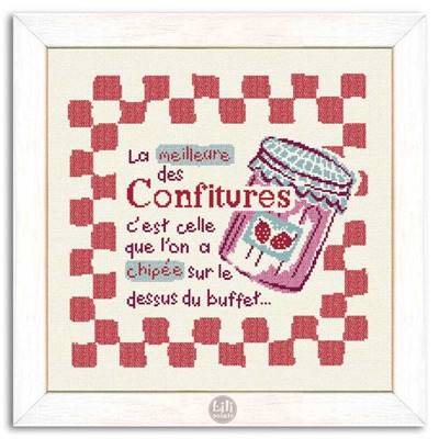 Le Pot de confiture - Fiche point de croix G004 - Lilipoints