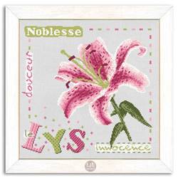Lys - Fiche point de croix J005 - Lilipoints