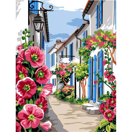 Ruelle Trémière - Canevas Pénélope - Margot de Paris