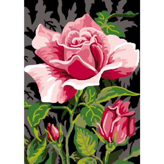 Canevas Pénélope Roses - Luc Créations