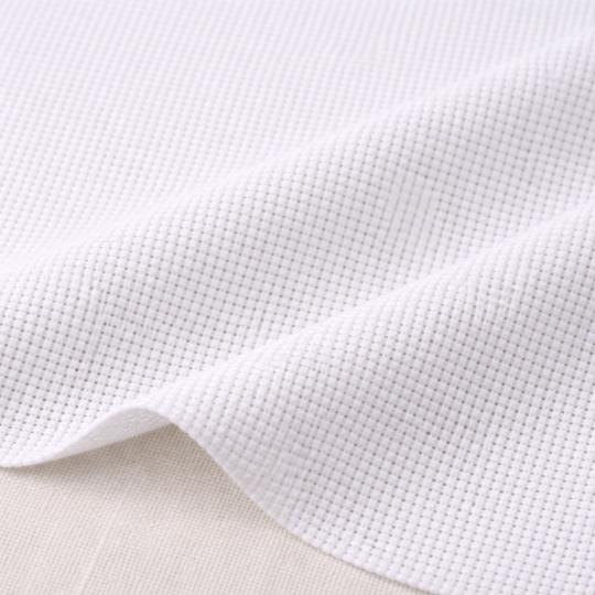 Toile Aïda 7 pts coloris blanc laize 160 cm