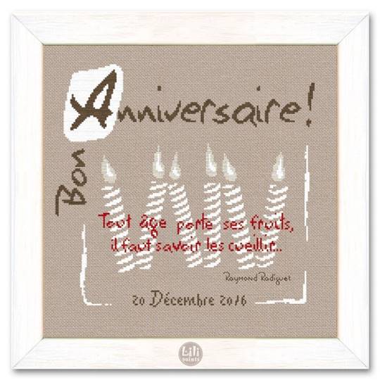 Bougies blanches - Fiche Anniversaire - Lilipoints