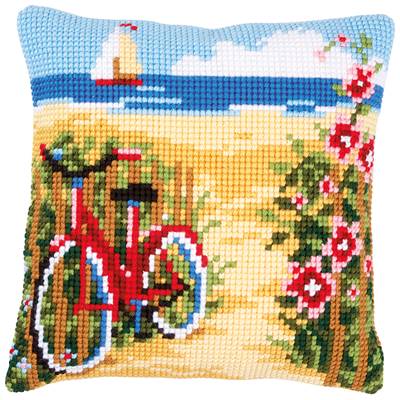 A La Plage • Vélo - kit Coussin gros trous - Vervaco