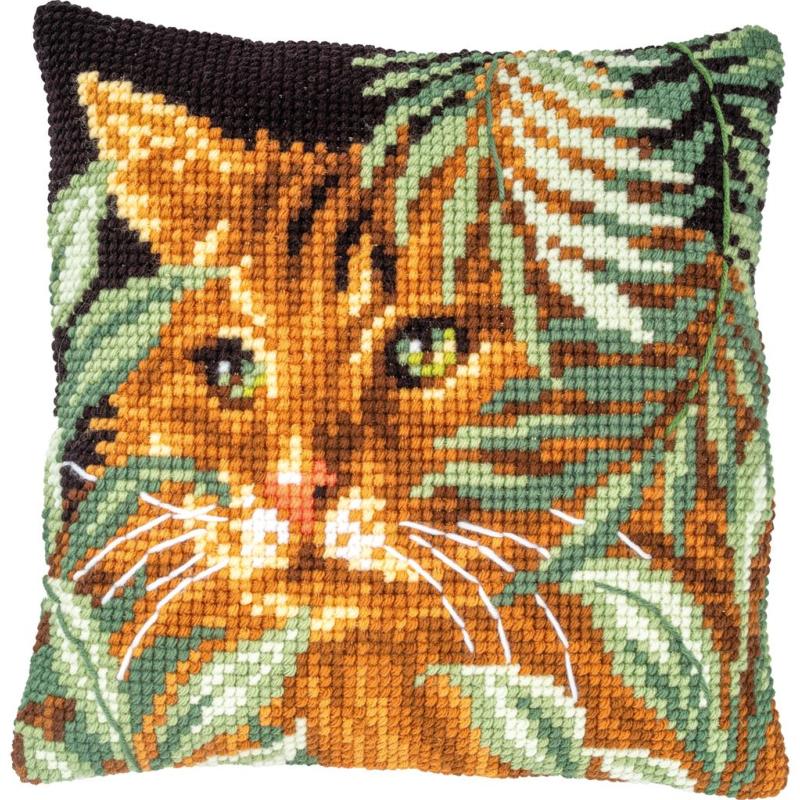 Vervaco Kit Coussin Point De Croix Westie & Jonquilles – 40 X 40 Cm, Loisir Créatif Complet Pour Débutants Et Confirmés