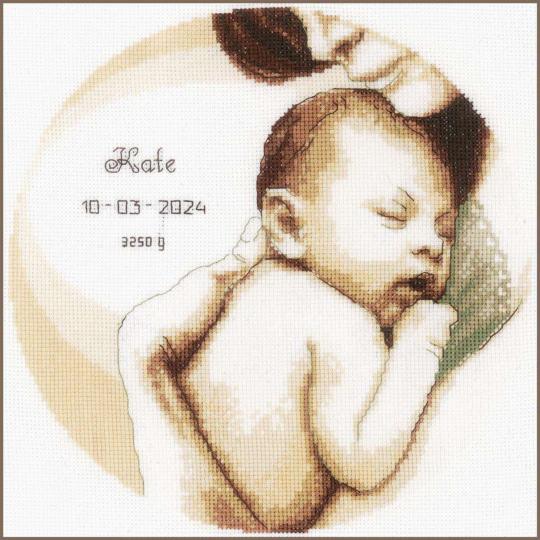 Maman et Bébé - Kit point de croix Naissance - Vervaco
