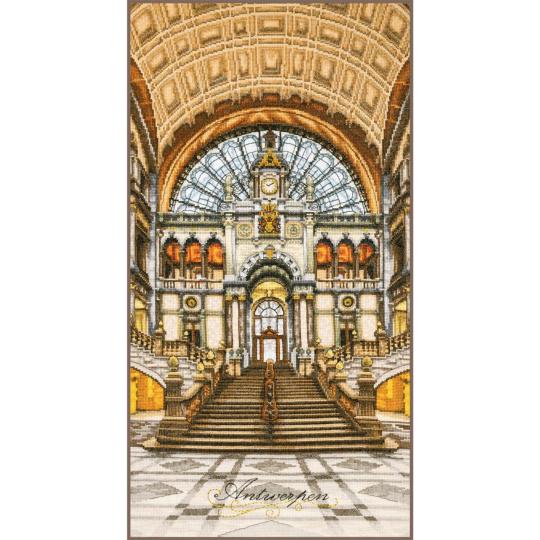 Gare Centrale d'Anvers • Kit point de croix - Lanarte