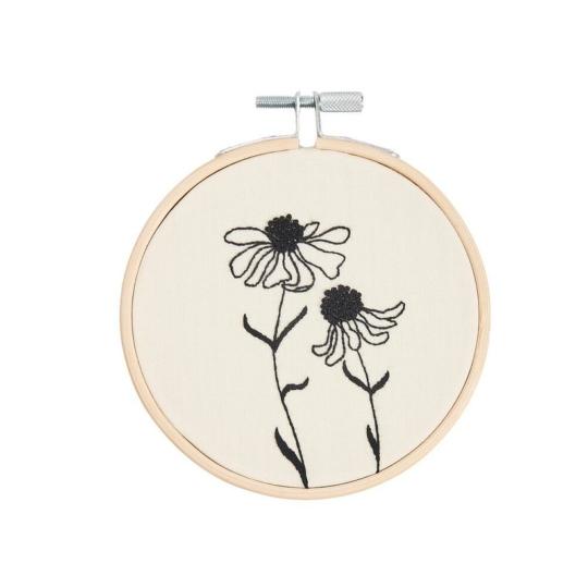 Échinacée – Kit de broderie traditionnelle Rico Design