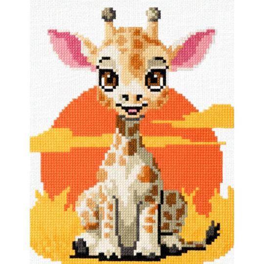 Girafe - Kit Point de Croix - Marie Coeur