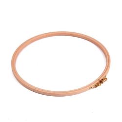 Tambour à broder en bois : 22 cm