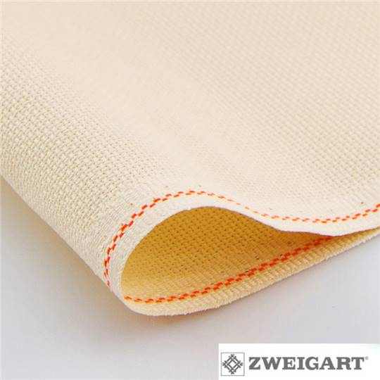 Toile Aïda 5 pts - Parchemin - 25 x 110 cm 
