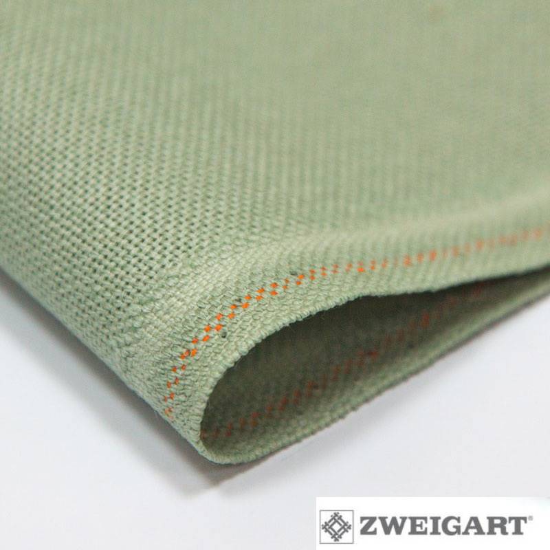Toile à Broder Bucilla Zweigart Lugana 25 Fils - Taille 14 X 18 Pouces, Couleur étain - Neuf
