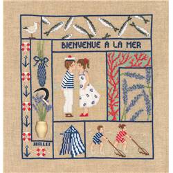 Bienvenue Juillet - Kit point de croix - Le Bonheur des Dames