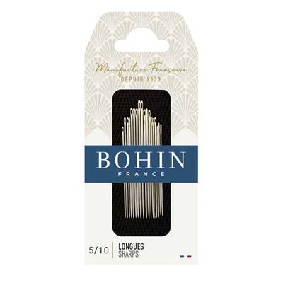 Aiguilles à coudre longues n°5/10 Bohin