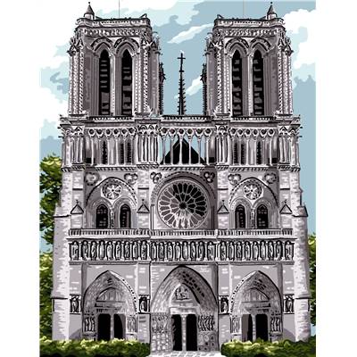 Notre Dame de Paris - canevas pénélope - Luc Créations