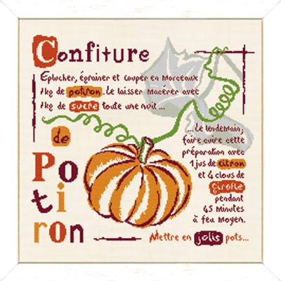 La Confiture de Potiron - Fiche point de croix G001 - Lilipoints