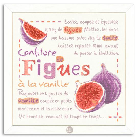 Confiture de Figues fiche point de croix G025 - Lilipoints