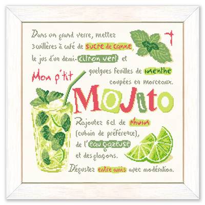 Le Mojito - Fiche point de croix G035 - Lilipoints