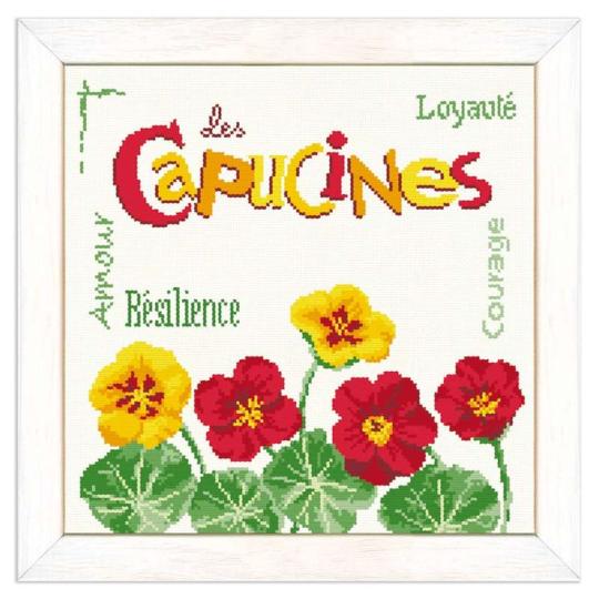 Les Capucines - Fiche point de croix J030 - Lilipoints