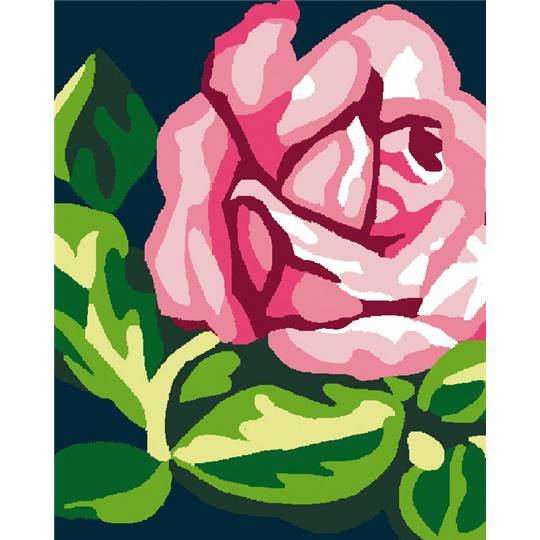 Roses - Kit canevas pour enfant - Luc Créations
