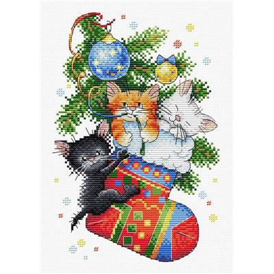 Kit Broderie Point De Croix Chats Universbroderie