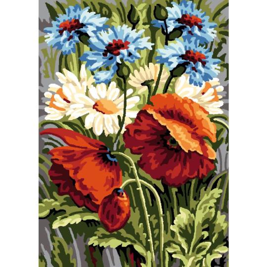 Canevas Pénélope Fleurs des Champs - Luc Créations