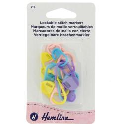 Marqueurs de maille verrouillables x16 – Hemline