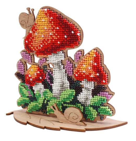 Amanita - Kit broderie perles sur bois - MP Studia