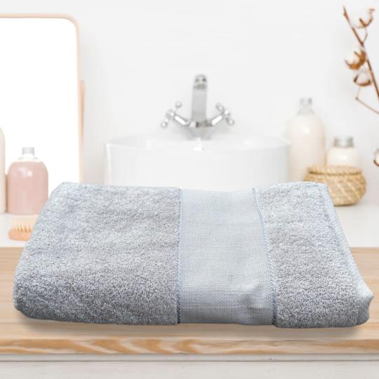 Drap de bain éponge à broder 70 x 140 cm - Perla