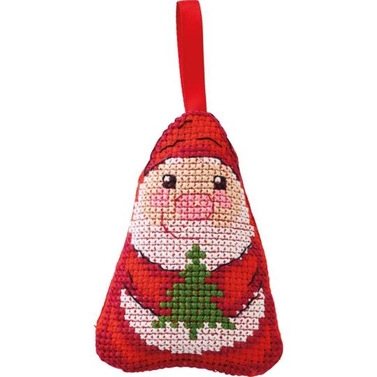 Père Noël au sapin – Kit point de croix – Permin of Copenhagen