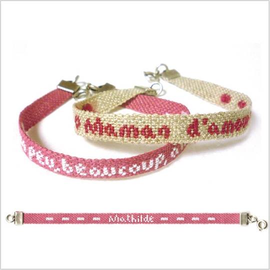 Bracelet Rose (semi-kit) à broder - Lilipoints