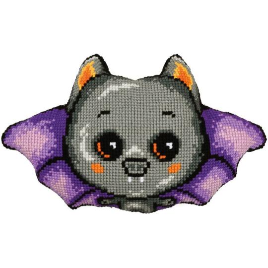 Kit coussin Halloween Chauve-souris avec dos - Vervaco