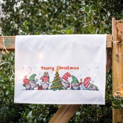 Kit torchon à vaisselle Gnomes de Noël - Vervaco