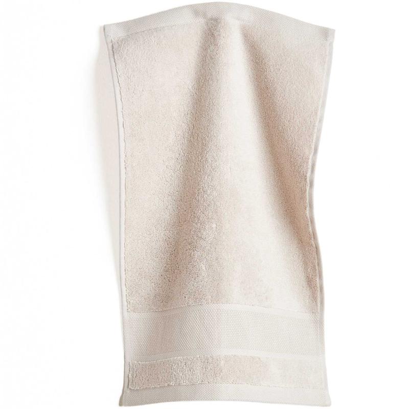KIDDI-MEDIA Serviette avec broderie personnalisée comme par exemple nom/différentes tailles et couleurs - 500 g/m² - 100 % coton éponge (beige, 30 x 50 cm
