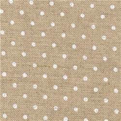 Toile lin 12,6 fils Belfast Zweigart - Naturel Petits pois (5379)