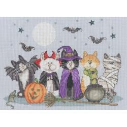 Fiendish Felines - Kit point de croix - Bothy Threads