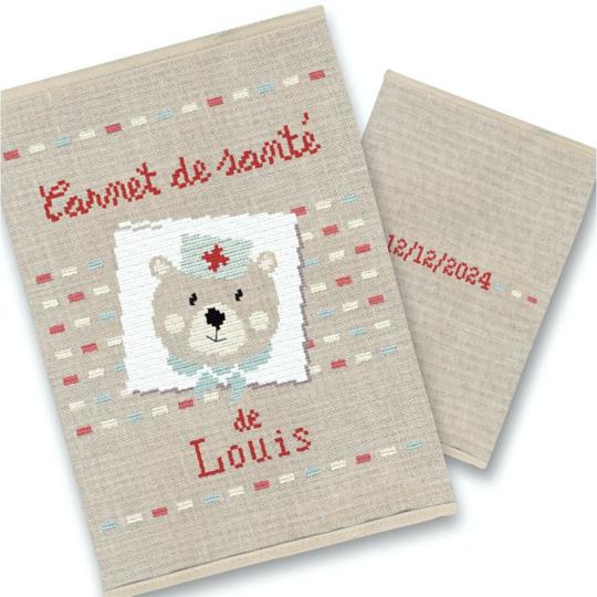 Protège carnet de santé OURSON - Kit Lilipoints - Version Bleue